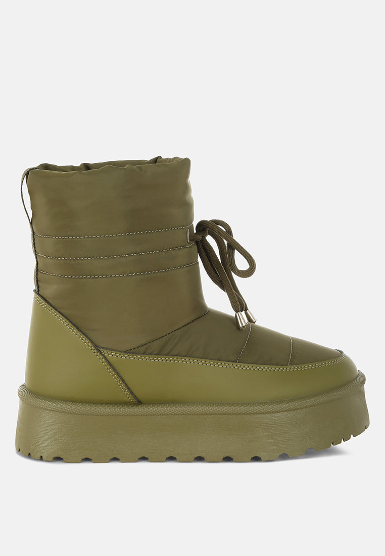 Pacos High Ankle Chunky Snow Boots-5
