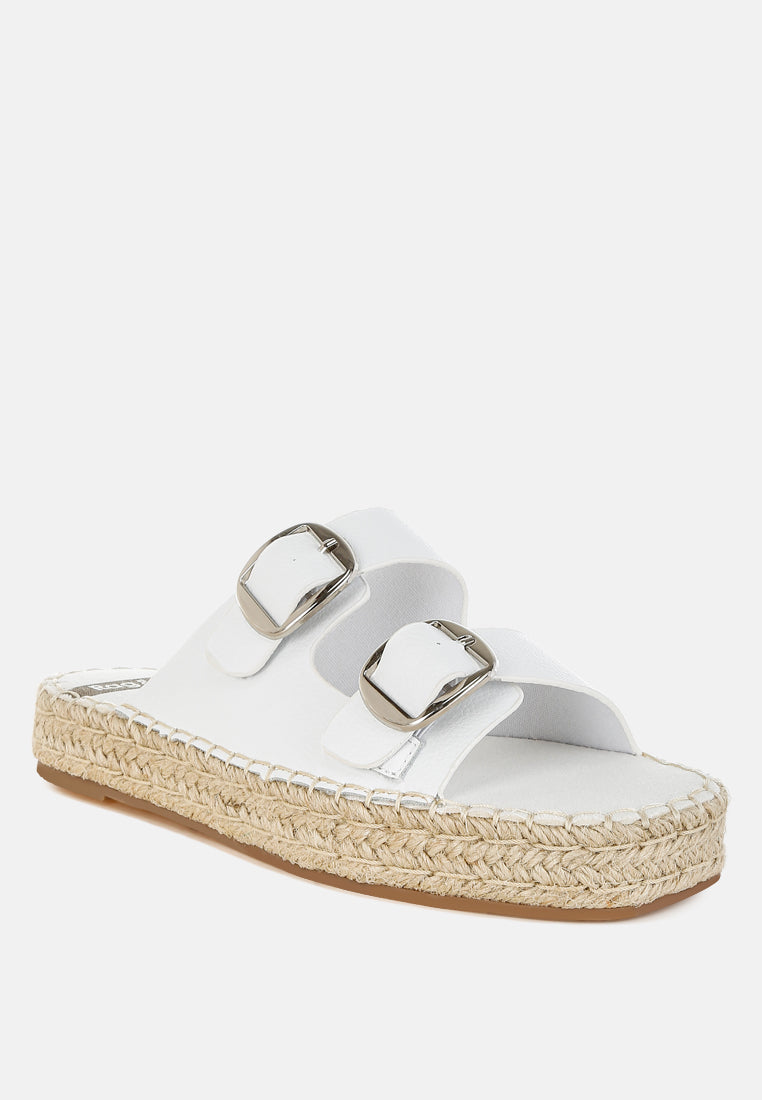 Palala Genuine Soft Leather Square Toe Espadrilles-2