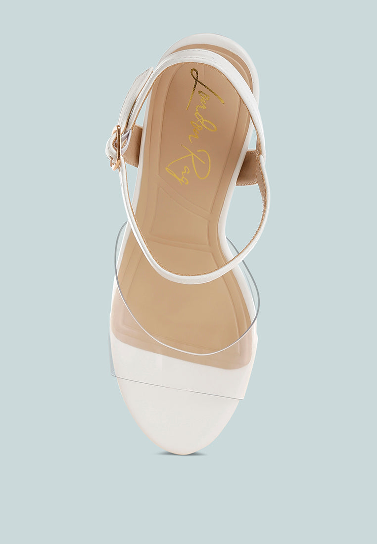 Perta Clear Strap Block Heel Sandals-3