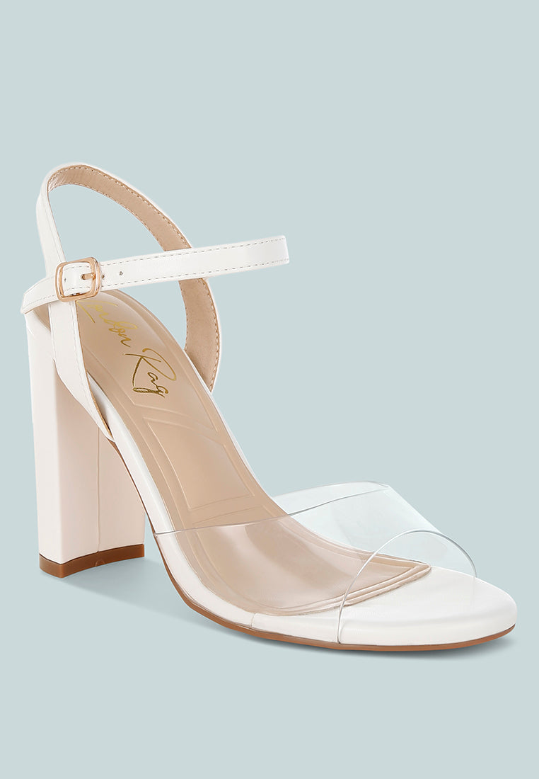 Perta Clear Strap Block Heel Sandals-1