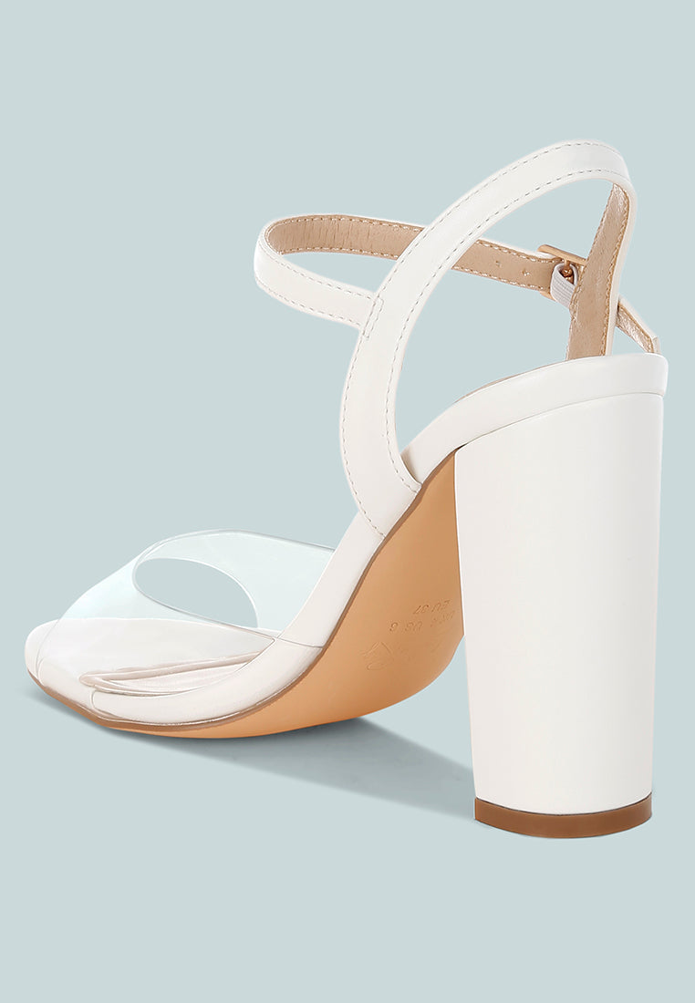 Perta Clear Strap Block Heel Sandals-2