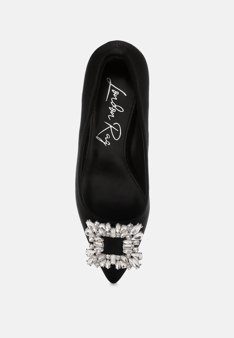 Peyton Brooch-Embellished Heel Pumps-4