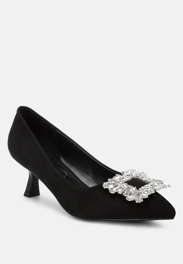 Peyton Brooch-Embellished Heel Pumps-2