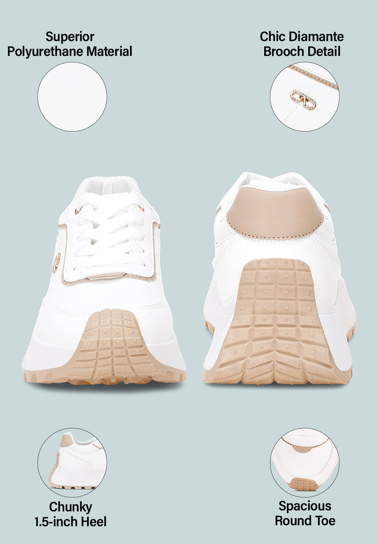 Taurasi Platform Sole Lace Up Sneakers-4