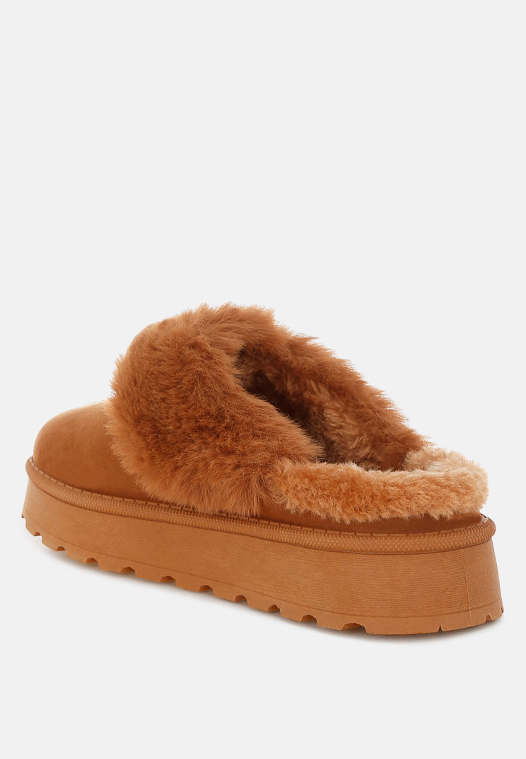 Portho Faux Fur Slip Ons-2