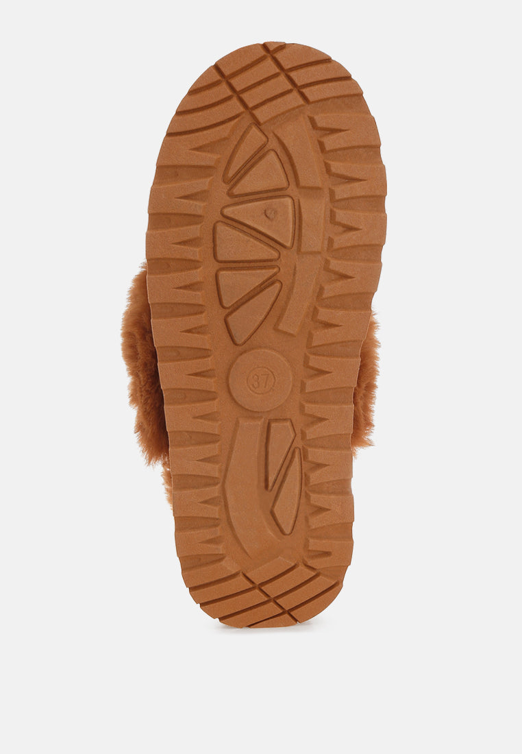 Portho Faux Fur Slip Ons-4