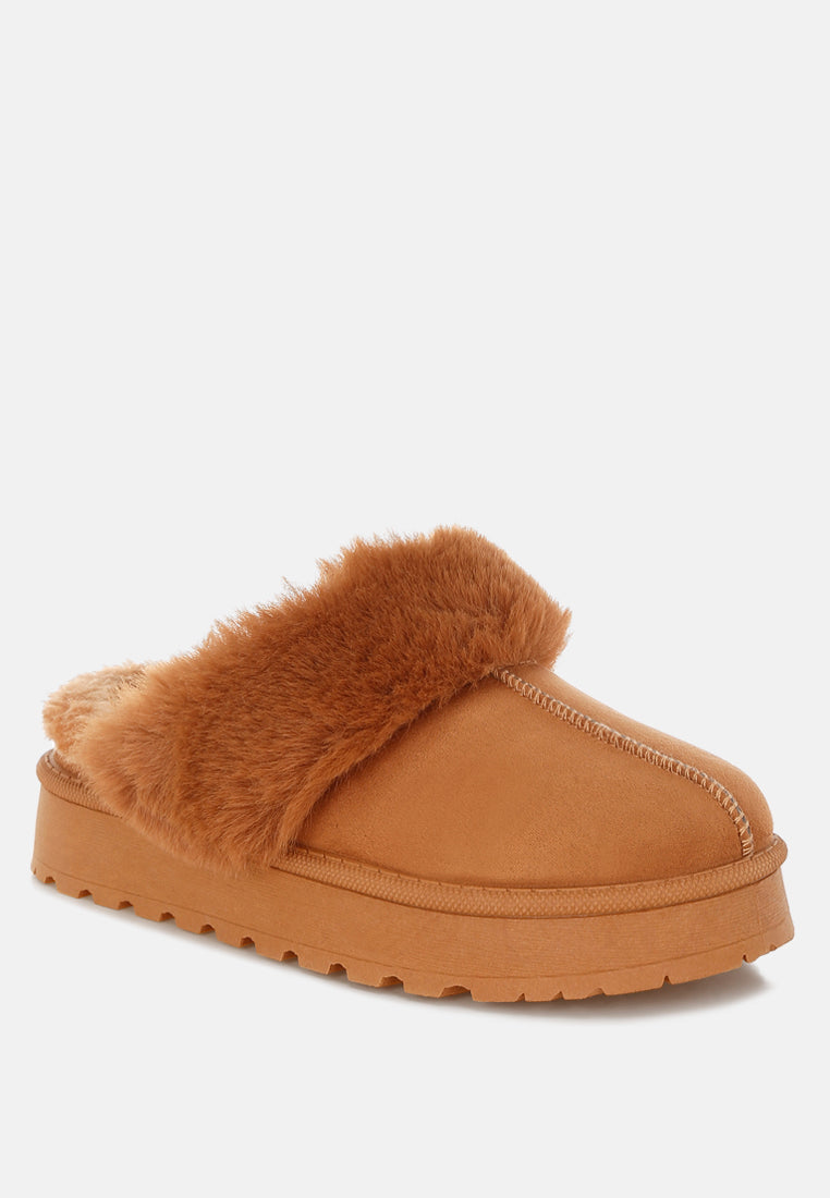 Portho Faux Fur Slip Ons-1