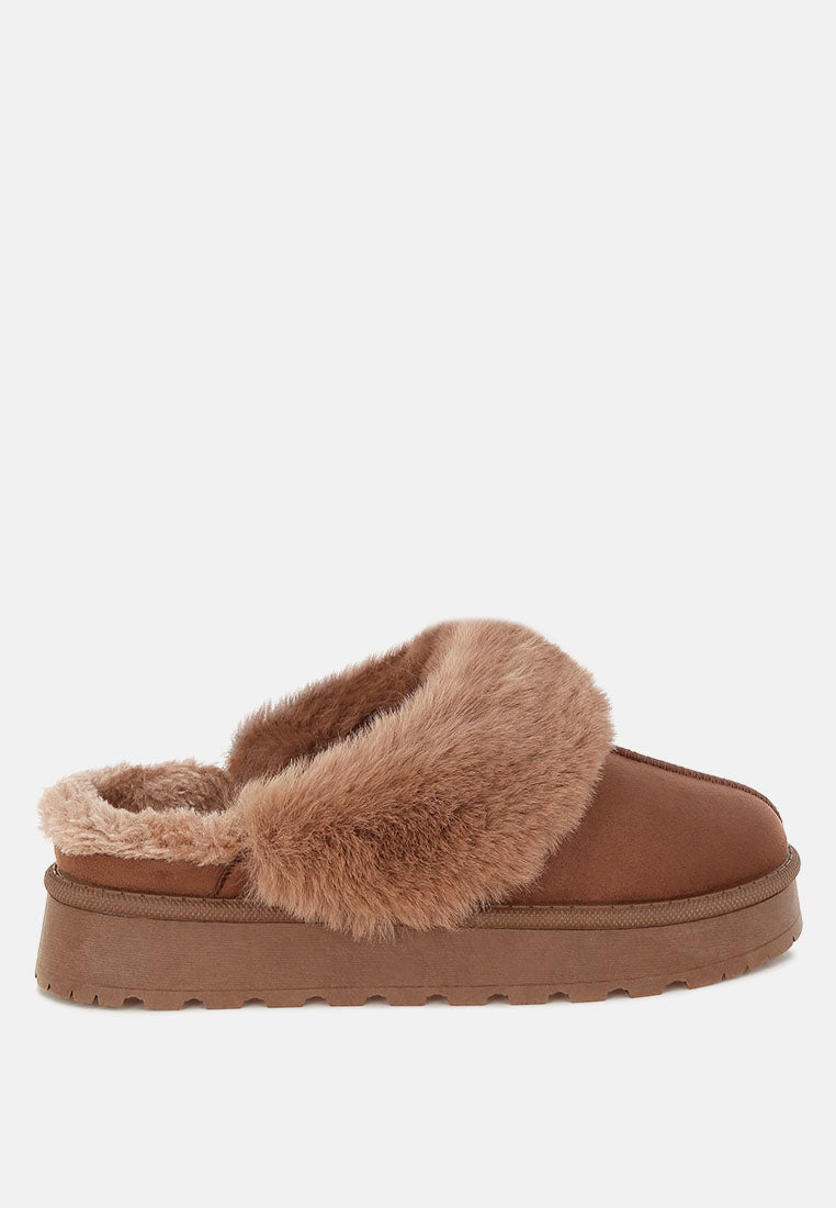 Portho Faux Fur Slip Ons-5