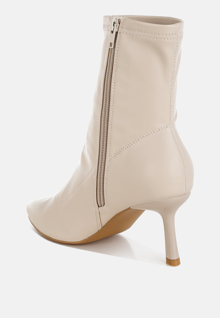 Pumila Stiletto Heel Sock Boots-2