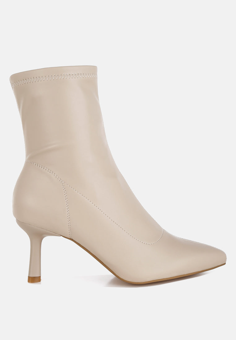 Pumila Stiletto Heel Sock Boots-0