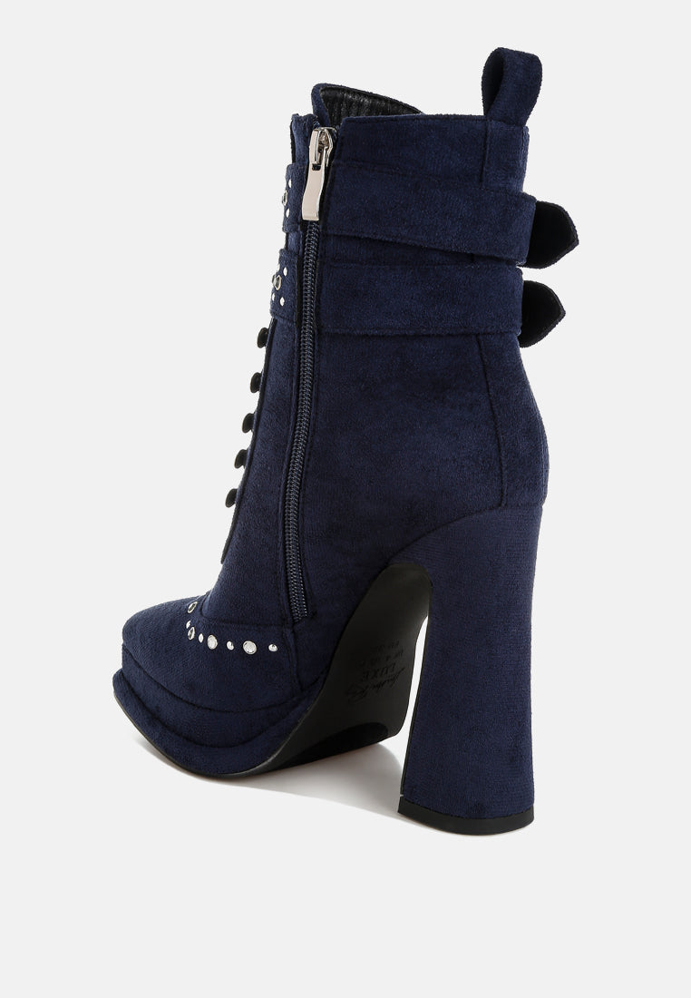 Punk Nomad Harness Detail Lace Up Boots-2