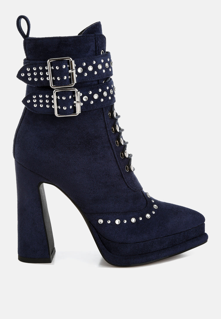 Punk Nomad Harness Detail Lace Up Boots-0