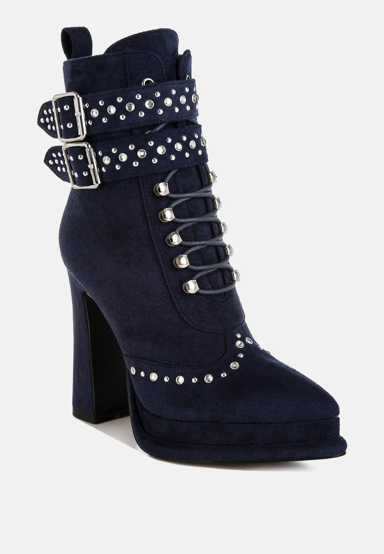 Punk Nomad Harness Detail Lace Up Boots-1