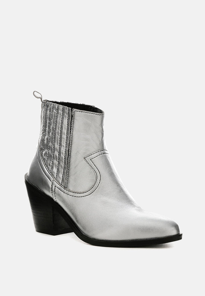 Rayna Metallic Leather Boots-1