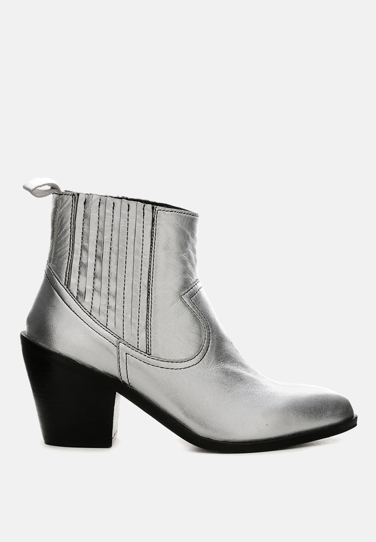 Rayna Metallic Leather Boots-0