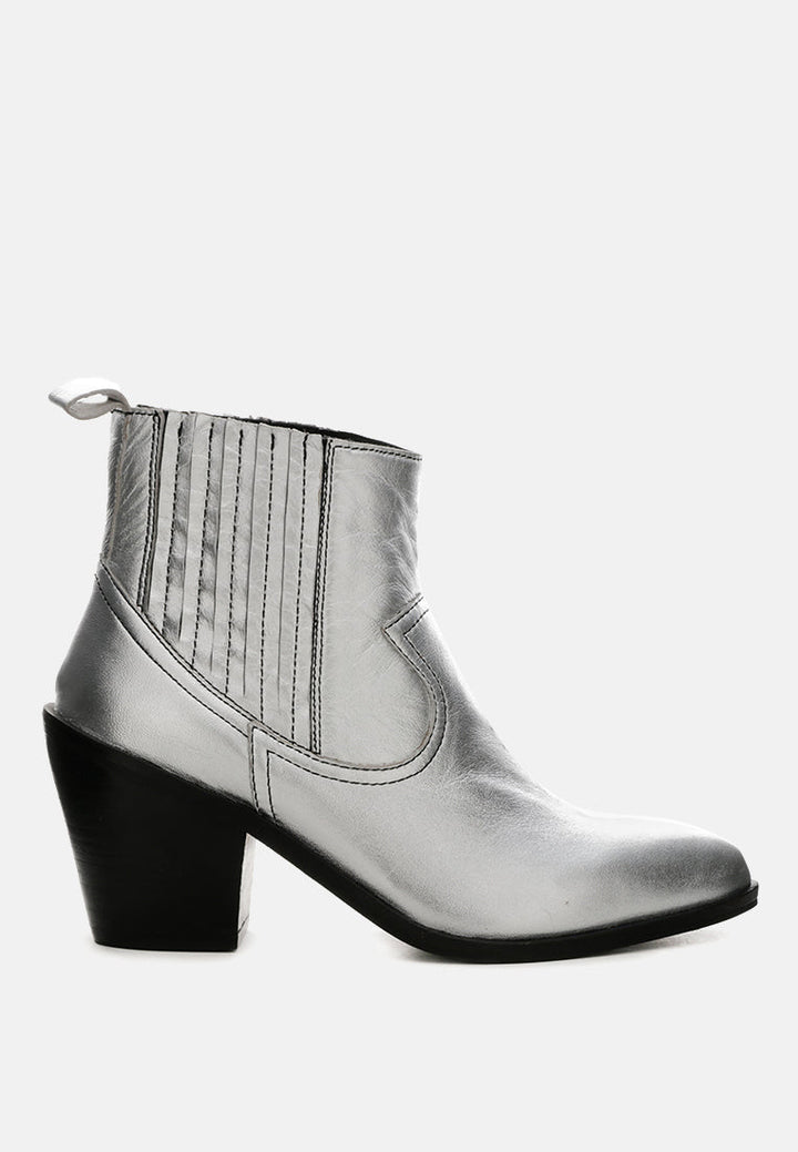 Rayna Metallic Leather Boots-0