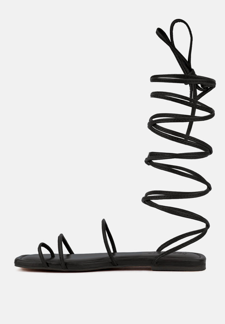 Amatha Essential Toe Ring Summer Leather Flats-2