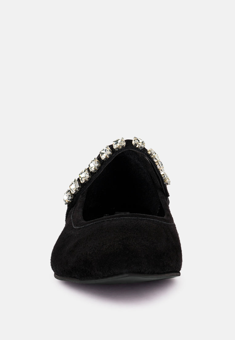 Assisi Fine Suede Maryjane Ballet Flats-1