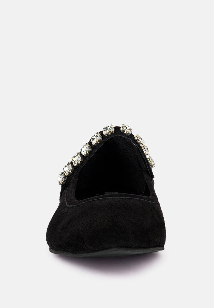 Assisi Fine Suede Maryjane Ballet Flats-1