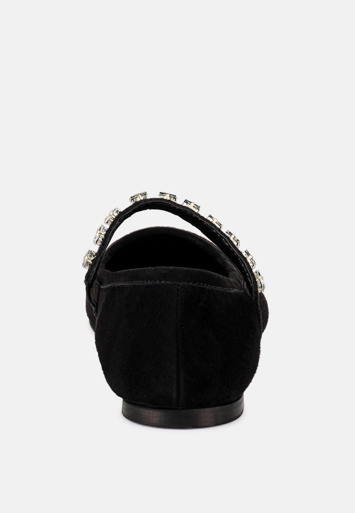 Assisi Fine Suede Maryjane Ballet Flats-3