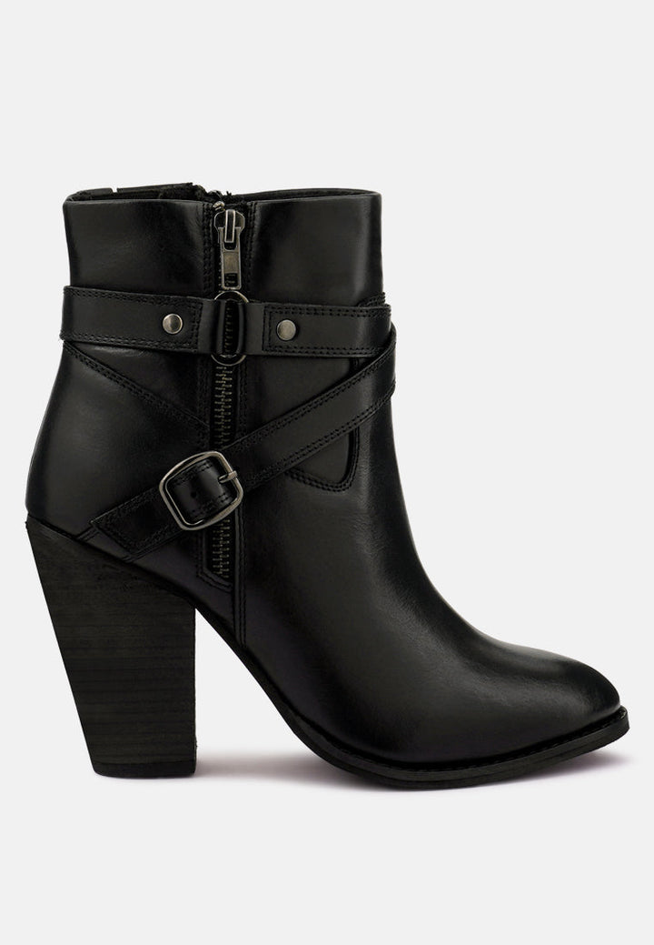 Cat-Track Leather Ankle Boots-6