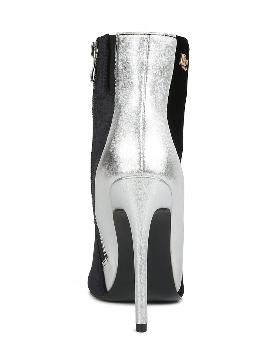 Slade Metallic Highlight High Heeled Ankle Boots-4