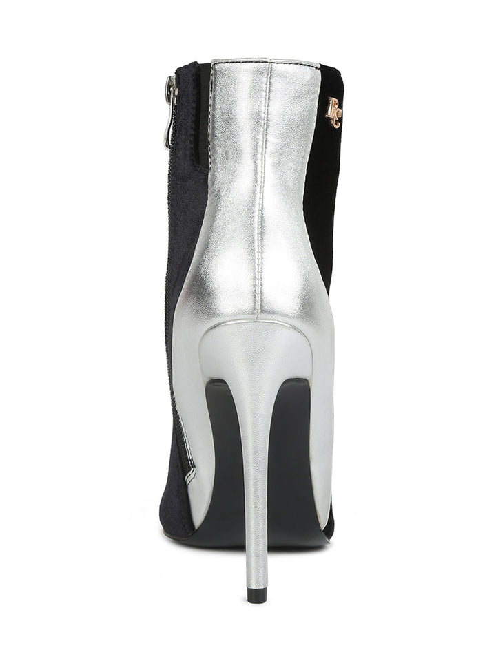 Slade Metallic Highlight High Heeled Ankle Boots-4
