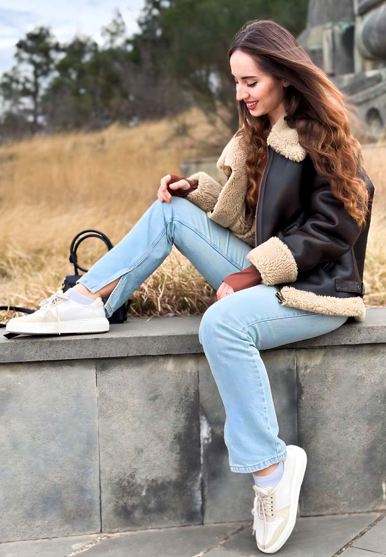 Kjaer Dual Tone Leather Sneakers-1