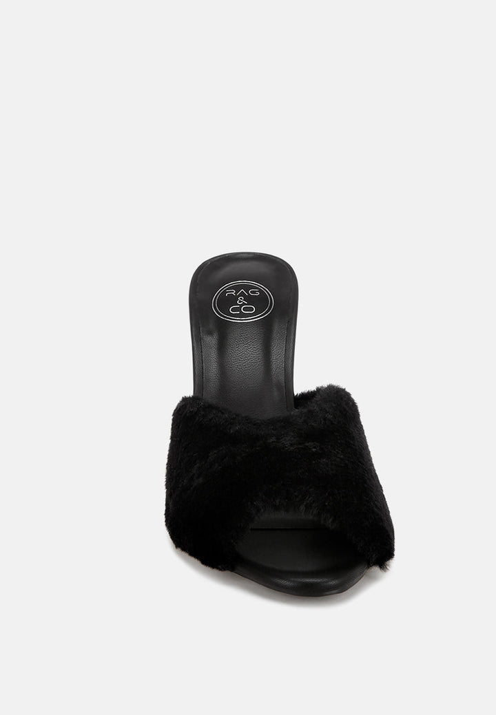 Lantana Furry Sleek Stiletto Heels-3