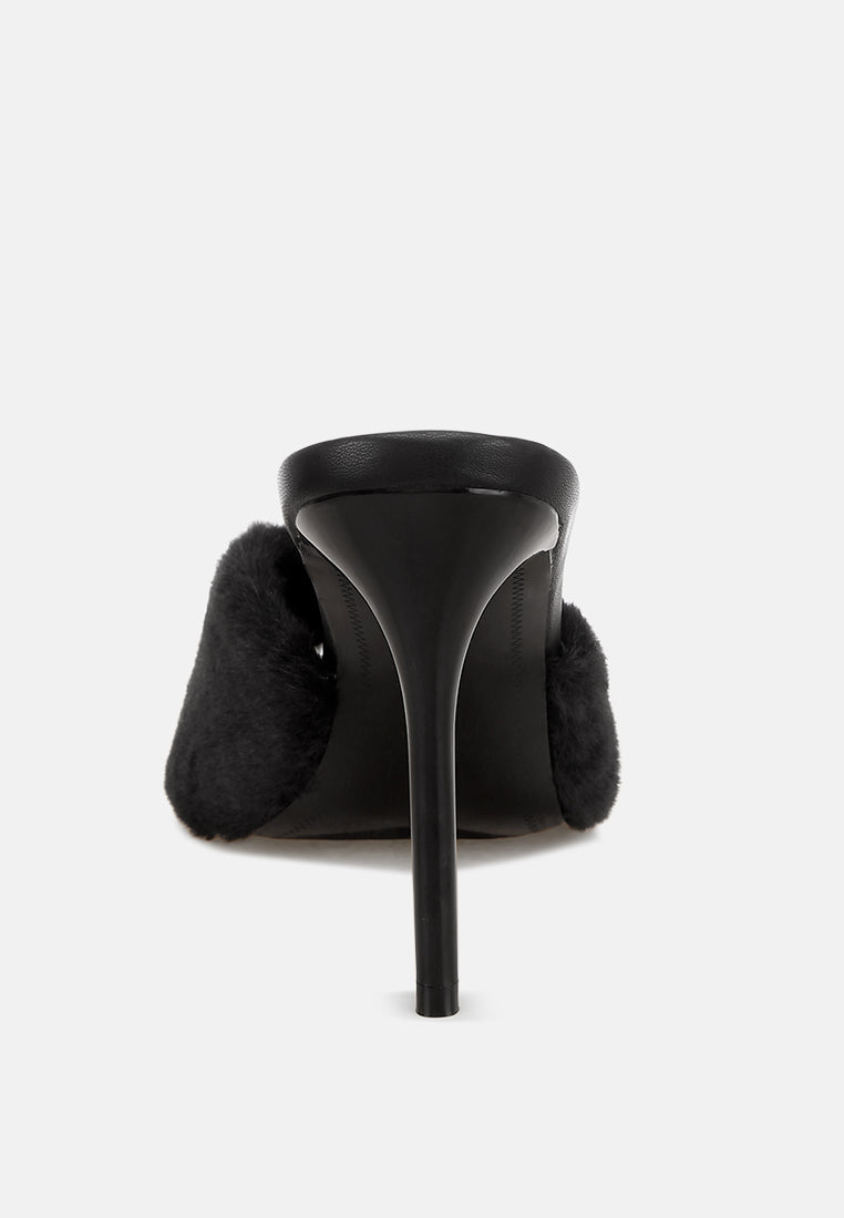 Lantana Furry Sleek Stiletto Heels-4