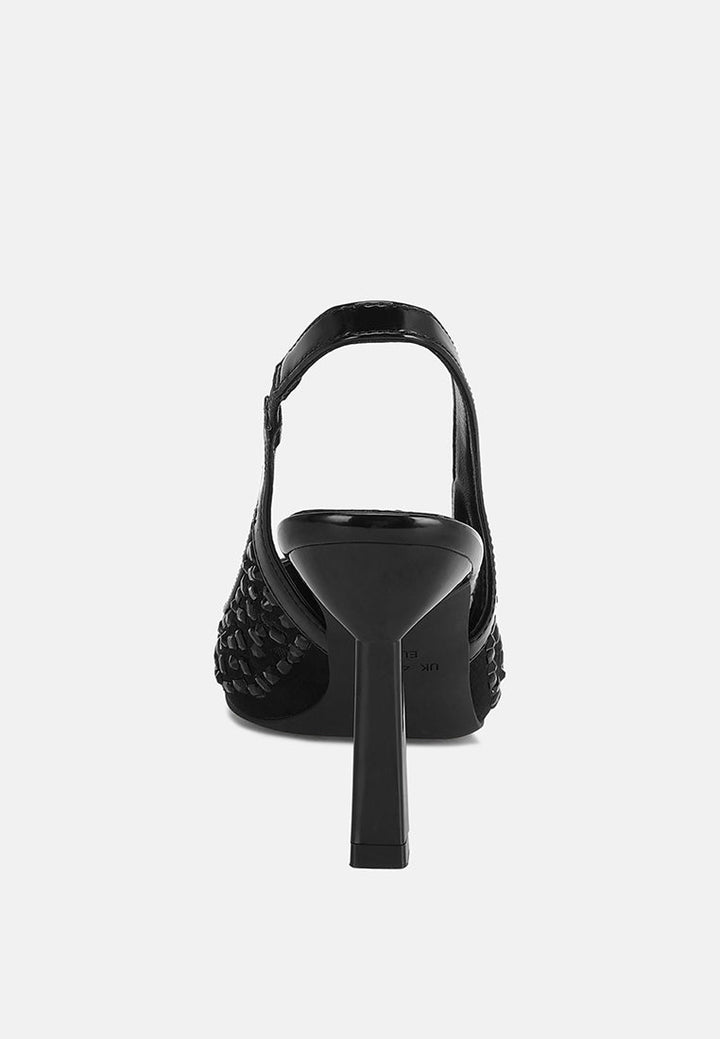 Orvana Diamante Embellished Slingback Sandals-4