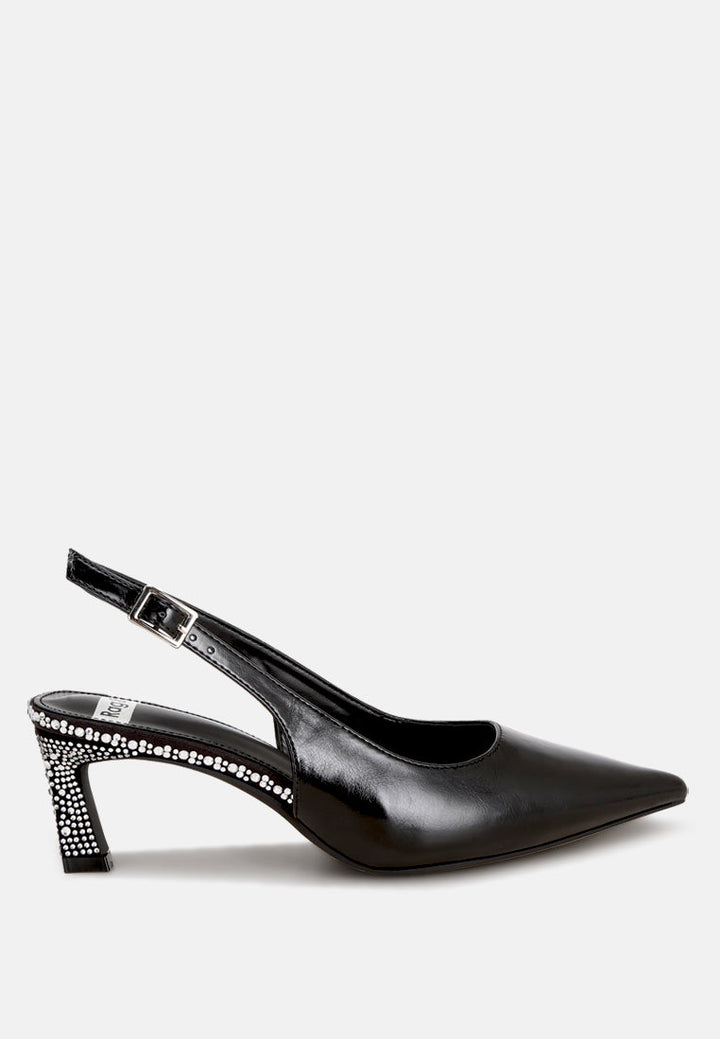 Ondrila Slingback Embellished Heels-0