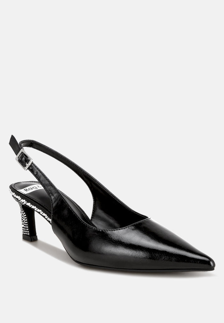 Ondrila Slingback Embellished Heels-1