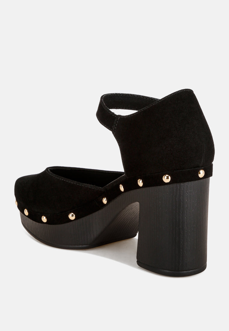 Maison Pin Buckle Ankle Strap Heels-2