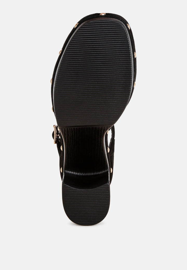Maison Pin Buckle Ankle Strap Heels-4