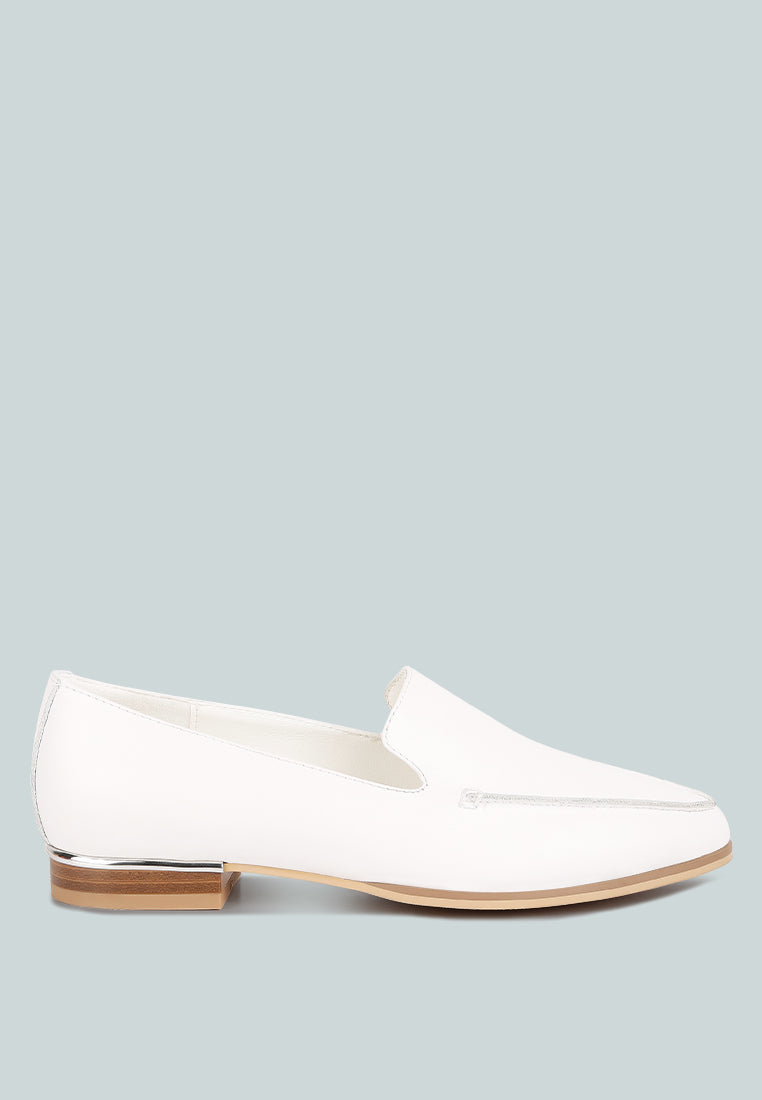 Richelli Metallic Sling Detail Loafers-0