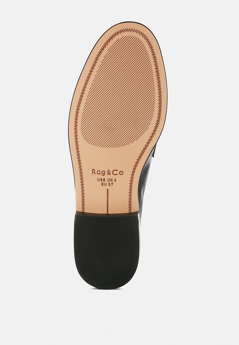 Raisa Stud Embellished Penny Loafers-4
