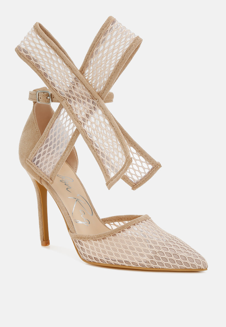 Regenta Big Bow Detail Stiletto Sandals-2