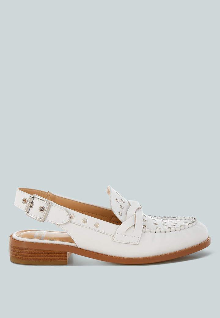 Remykin Braided Penny Strap Loafers-0