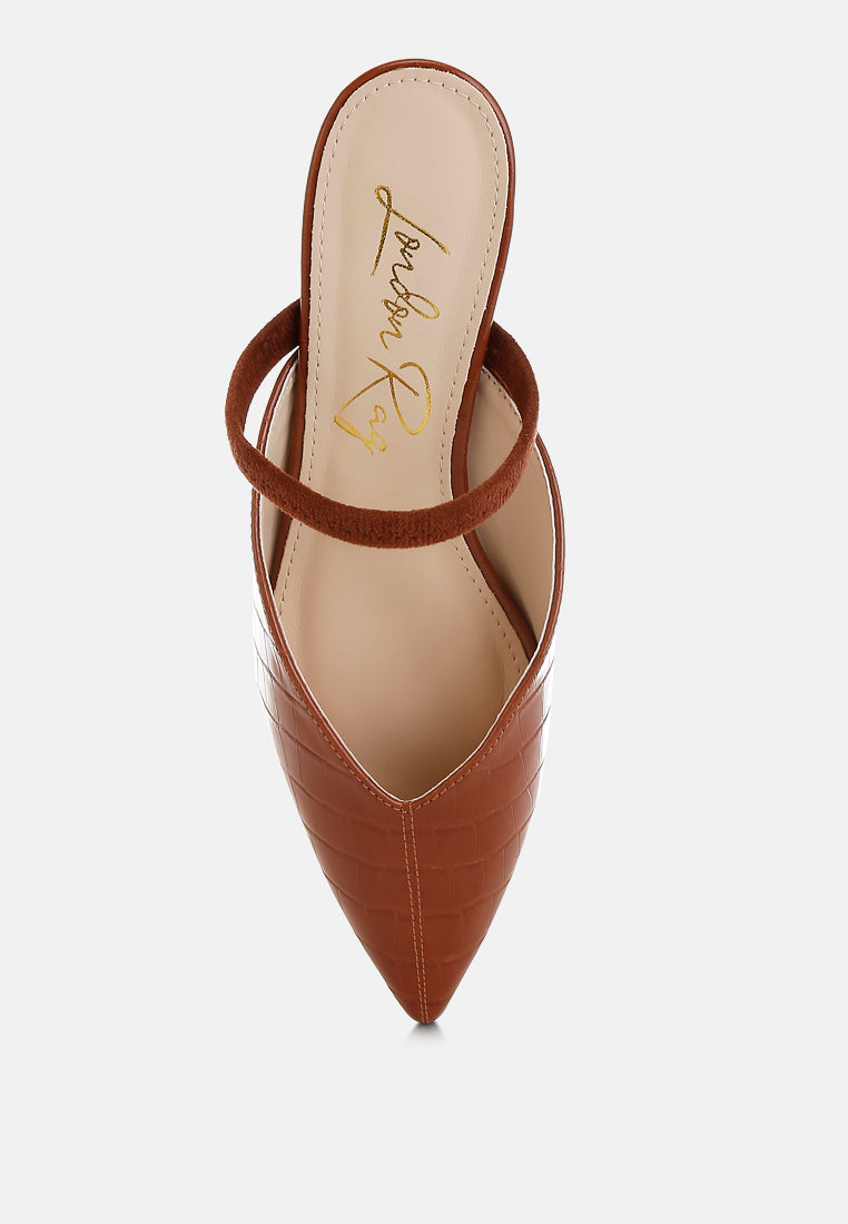 Renata Fantasy Heel Croco Mules-3