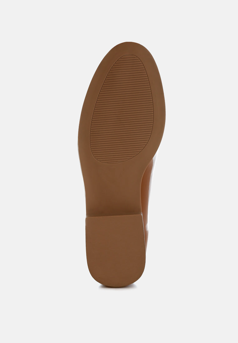 Revanta Patent Faux Leather Loafers-4