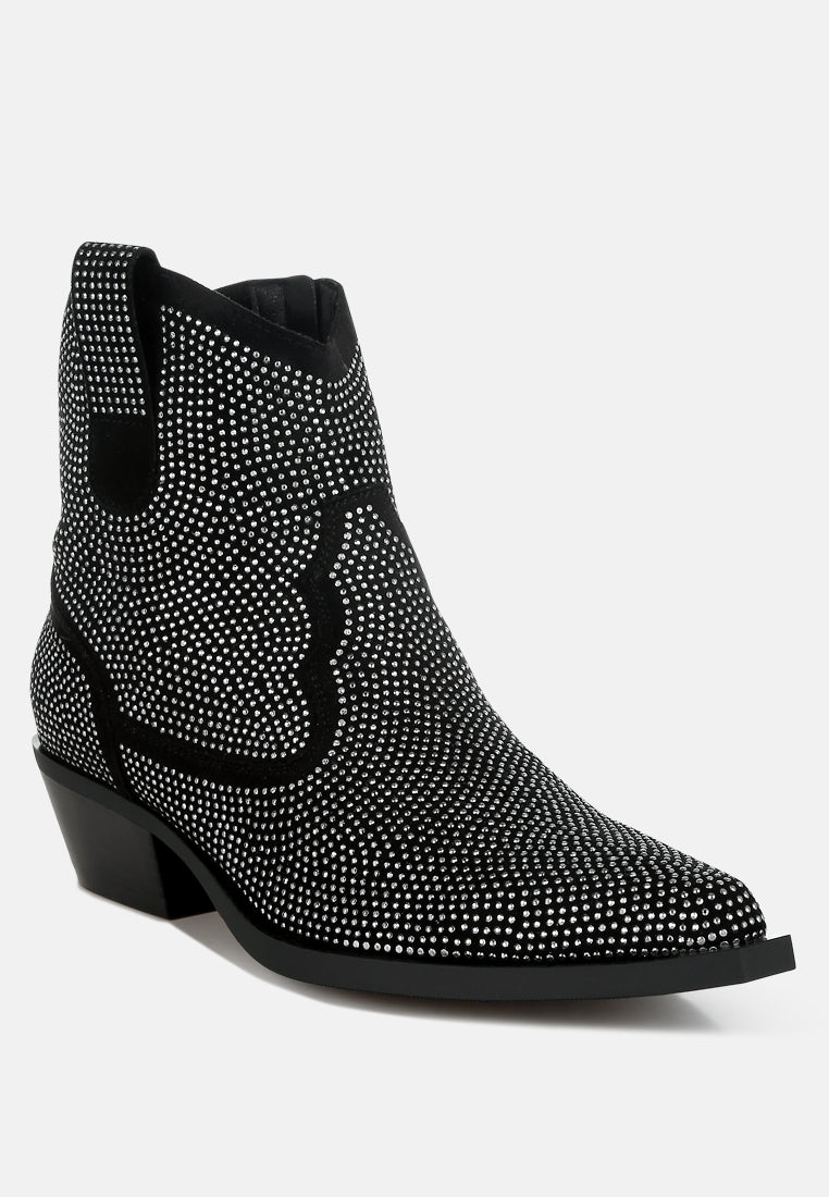 Costello Rhinestones Embellished Cowboy Boots-2
