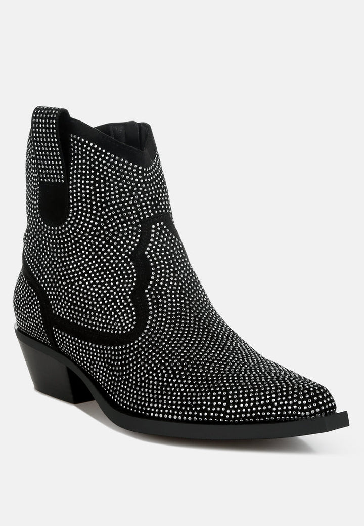 Costello Rhinestones Embellished Cowboy Boots-2