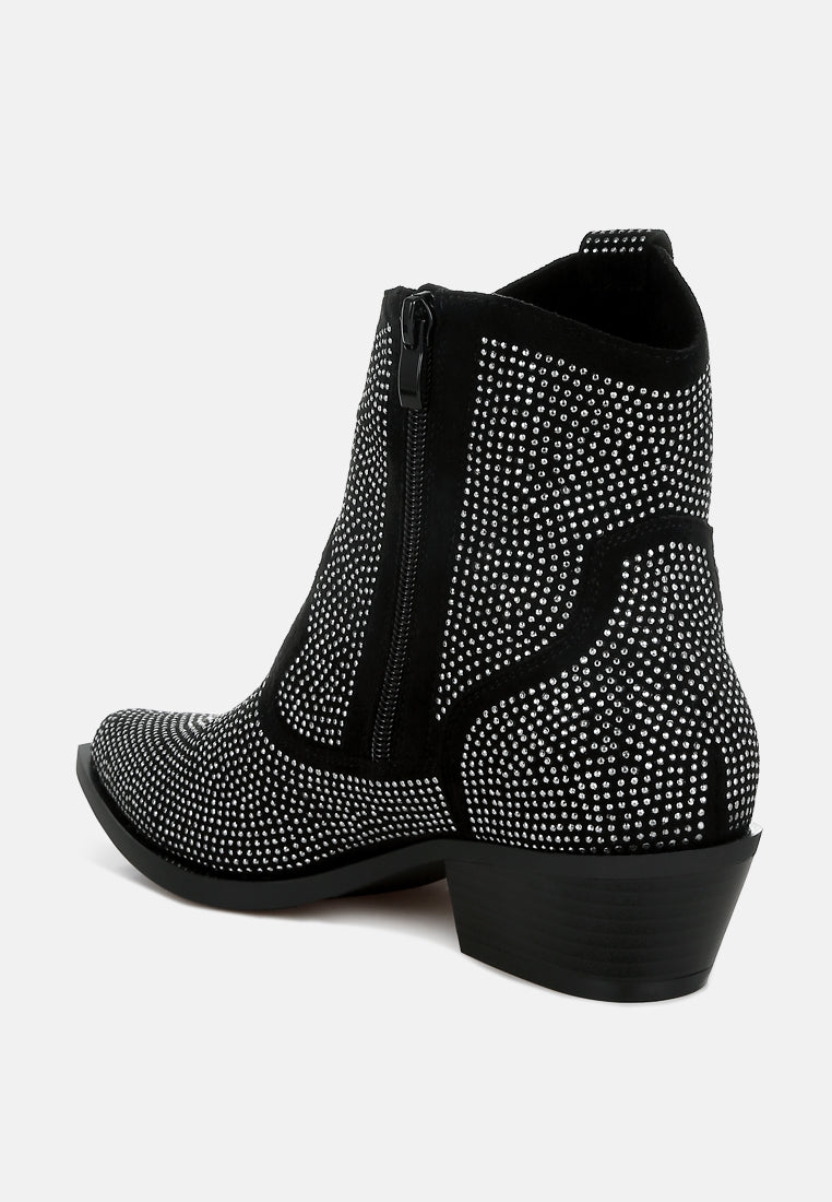 Costello Rhinestones Embellished Cowboy Boots-3