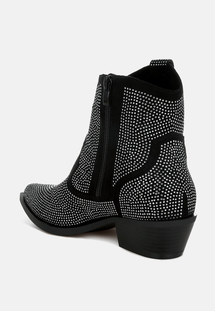 Costello Rhinestones Embellished Cowboy Boots-3