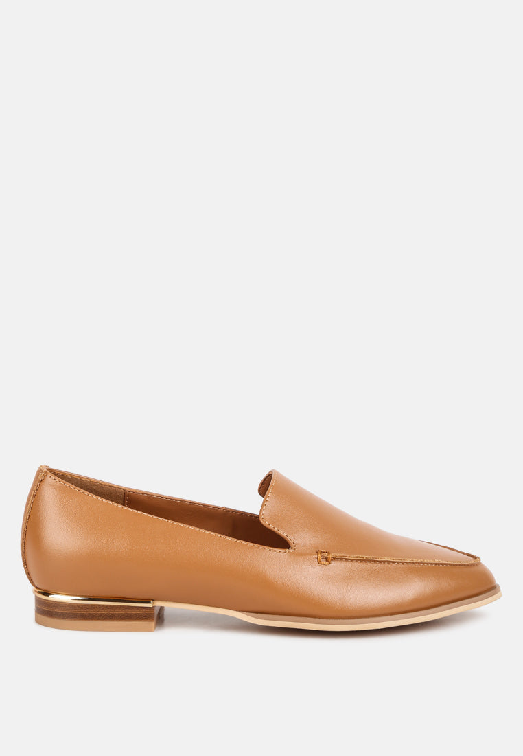 Richelli Metallic Sling Detail Loafers-6