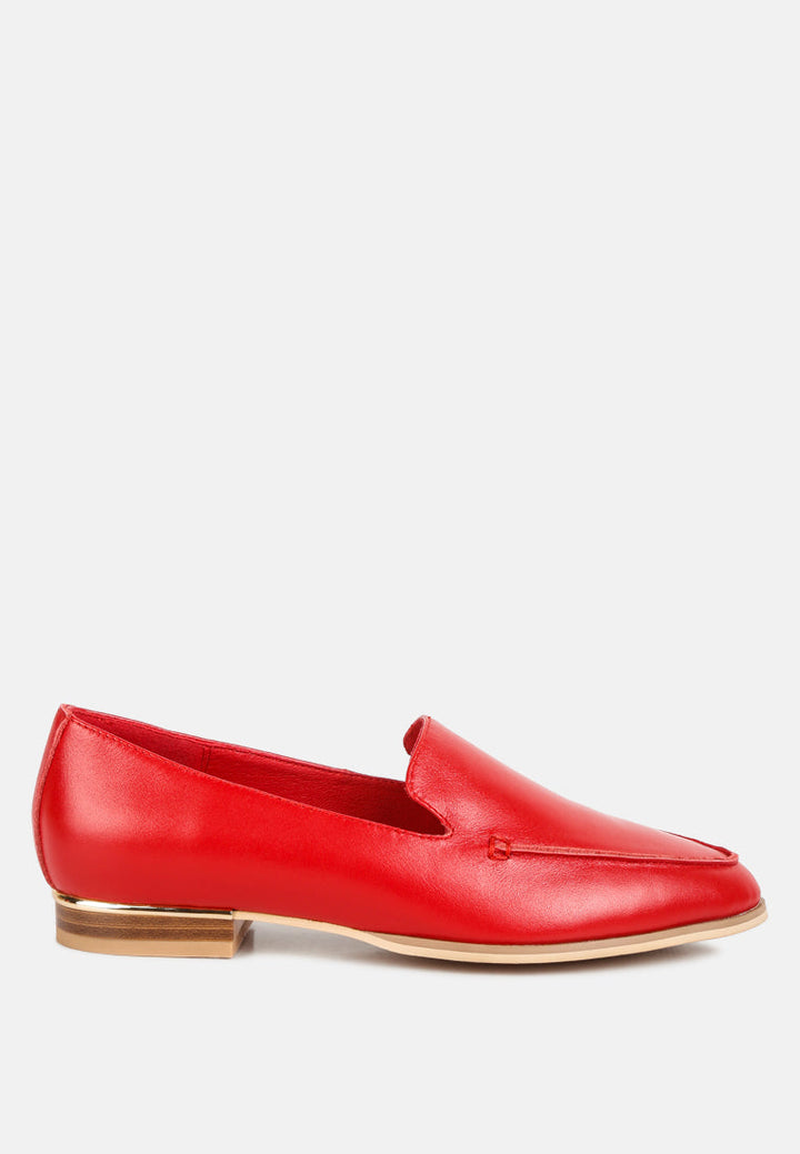 Richelli Metallic Sling Detail Loafers-5