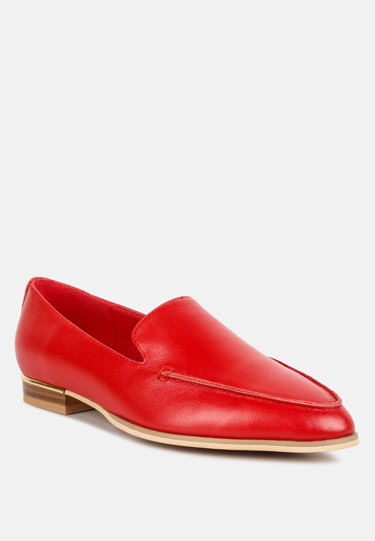 Richelli Metallic Sling Detail Loafers-1