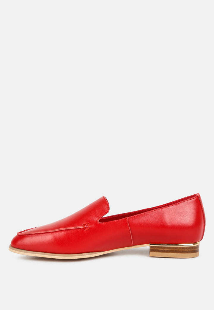 Richelli Metallic Sling Detail Loafers-3