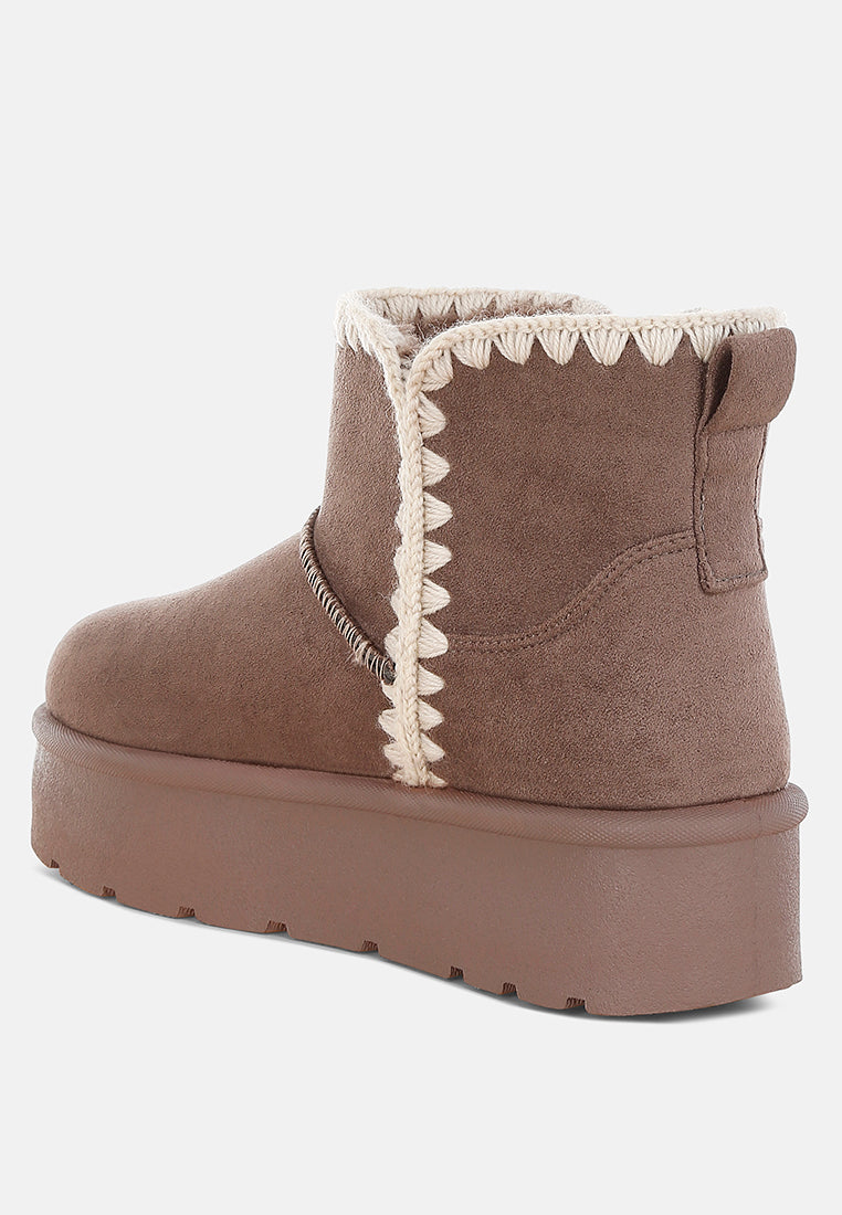 Rochas Scalloped Detail Snow Boots-2